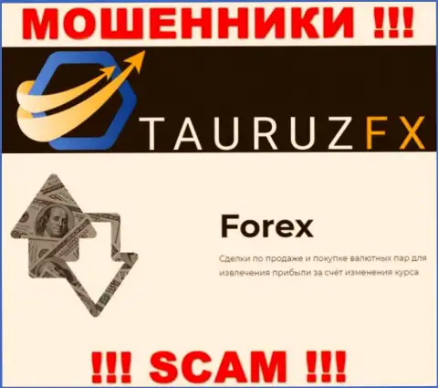 FOREX - это конкретно то, чем промышляют internet шулера Tauruz FX