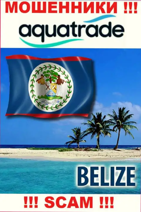 Юридическое место регистрации мошенников AquaTrade - Belize