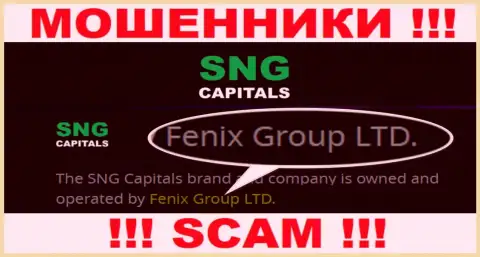 Fenix Group LTD - это владельцы мошеннической компании Феникс Групп ЛТД