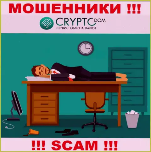 Разыскать информацию о регуляторе кидал Crypto-Dom невозможно - его попросту НЕТ !