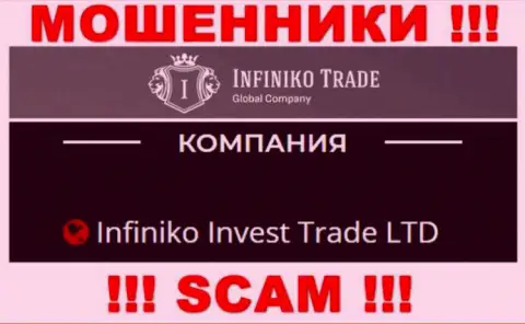 Infiniko Invest Trade LTD - это юридическое лицо internet-мошенников InfinikoTrade Com