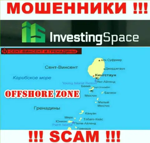 Investing-Space Com расположились на территории - St. Vincent and the Grenadines, избегайте взаимодействия с ними
