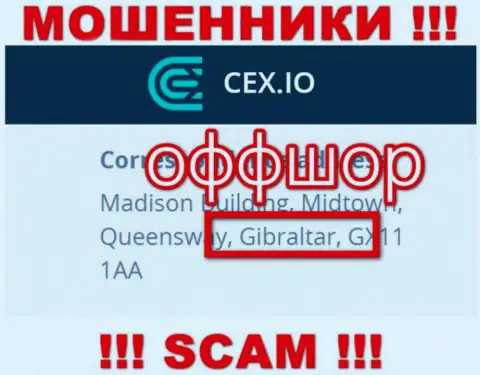 Gibraltar - именно здесь, в оффшорной зоне, зарегистрированы internet мошенники CEX