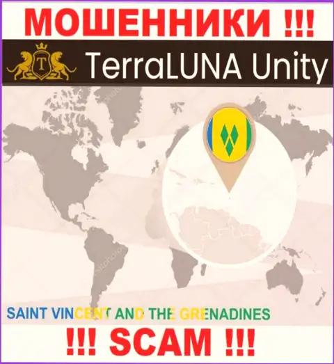 Официальное место регистрации кидал TerraLuna Unity - Сент-Винсент и Гренадины