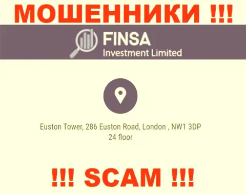 Избегайте совместной работы с компанией Finsa - данные интернет мошенники засветили фейковый адрес