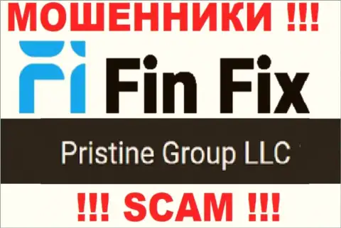 Юр лицо, которое управляет интернет-мошенниками ФинФикс - это Пристин Групп ЛЛК