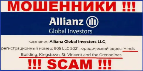 Офшорное местоположение Allianz Global Investors по адресу Hinds Building, Kingstown, St. Vincent and the Grenadines позволило им свободно обманывать
