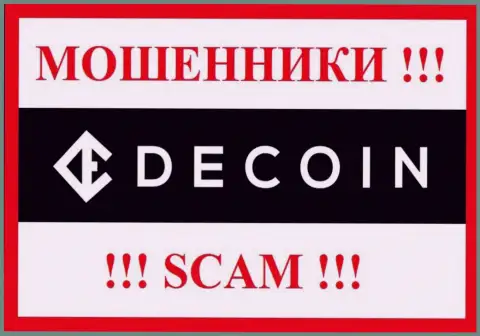 Логотип МОШЕННИКОВ ДеКоин Ио