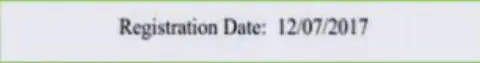 Дата регистрации дилингового центра Zineera