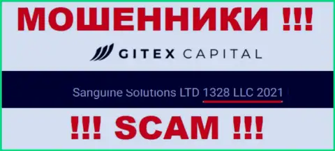 Регистрационный номер компании Gitex Capital - 1328LLC2021