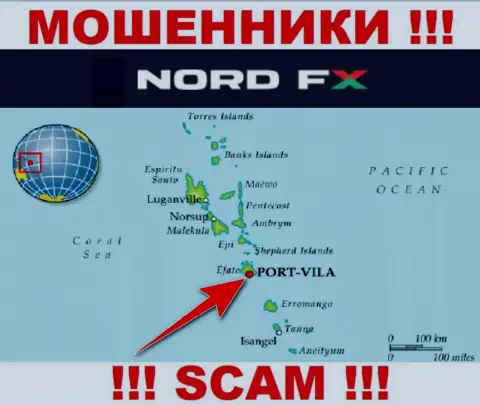 NordFX Com сообщили на своем сайте свое место регистрации - на территории Vanuatu